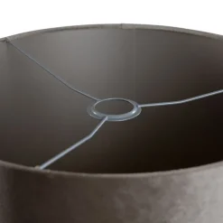 Velours lampenkap taupe cilinder 40/40/40