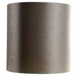 Velours lampenkap taupe cilinder 40/40/40
