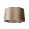 Velours lampenkap taupe rond 35/35/20