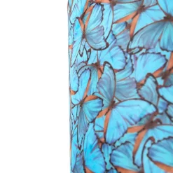 Velours lampenkap vlinder dessin 40/40/40 gouden binnenkant