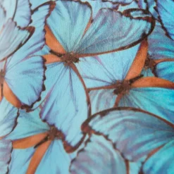 Velours lampenkap vlinder dessin 20/20/20 gouden binnenkant