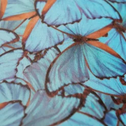 Velours lampenkap vlinder dessin 35/35/20 gouden binnenkant