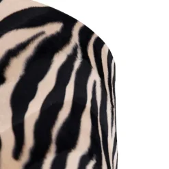 Velours lampenkap zebra dessin 40/40/40 gouden binnenkant