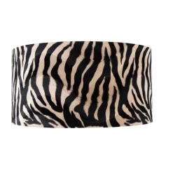 Velours lampenkap zebra dessin 50/50/25 gouden binnenkant