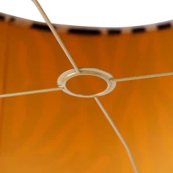Velours lampenkap zebra dessin 50/50/25 gouden binnenkant