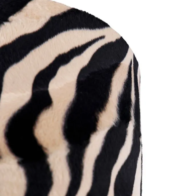 Velours lampenkap zebra dessin 25/25/25 gouden binnenkant