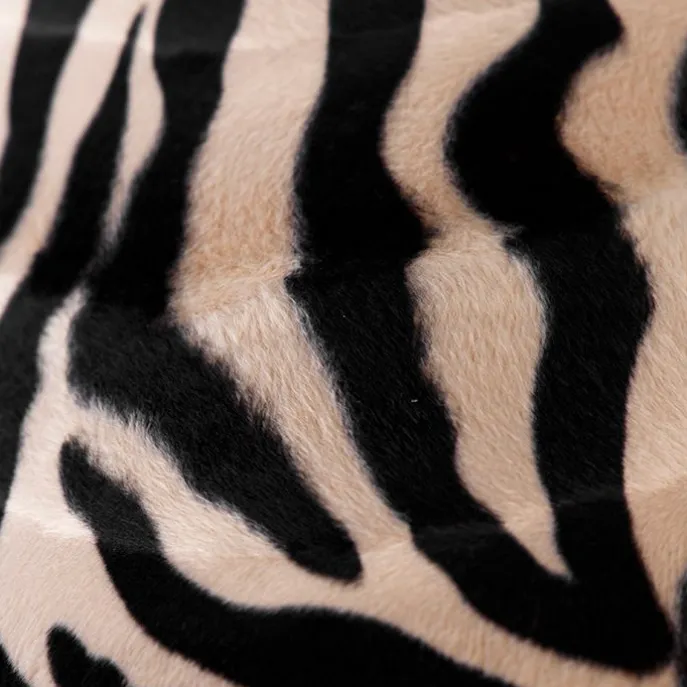 Velours lampenkap zebra dessin 25/25/25 gouden binnenkant