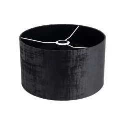 Velours lampenkap zwart 35/35/20