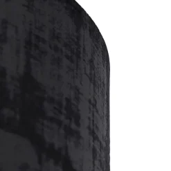 Velours lampenkap zwart 35/35/20