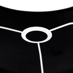 Velours lampenkap zwart 35/35/20