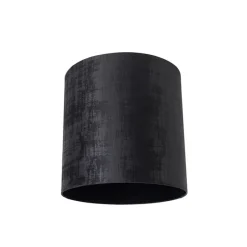 Velours lampenkap zwart cilinder 40/40/40