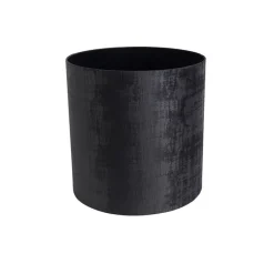 Velours lampenkap zwart cilinder 40/40/40