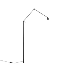 Verstelbare arm zwart zonder voet voor vloerlamp - Editor