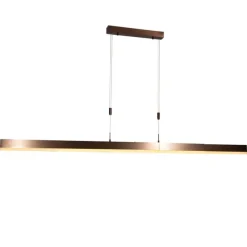 Verstelbare hanglamp donker brons incl. LED dimbaar - Lamba