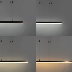 Verstelbare hanglamp donker brons incl. LED dimbaar - Lamba