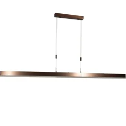 Verstelbare hanglamp donker brons incl. LED dimbaar - Lamba