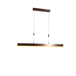 Verstelbare hanglamp donker brons incl. LED dimbaar - Lamba