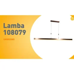 Verstelbare hanglamp donker brons incl. LED dimbaar - Lamba