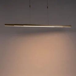 Verstelbare hanglamp messing dim to warm incl. LED - Juliet