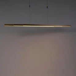 Verstelbare hanglamp messing dim to warm incl. LED - Juliet