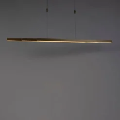 Verstelbare hanglamp messing dim to warm incl. LED - Juliet