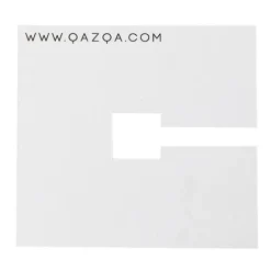 Vierkant afdekplaatje 10x10cm wit RAL 9016