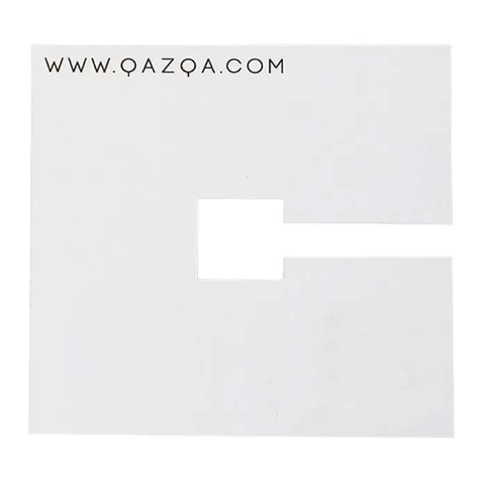 Vierkant afdekplaatje 10x10cm wit RAL 9016