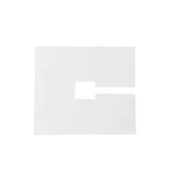 Vierkant afdekplaatje 10x10cm wit RAL 9016