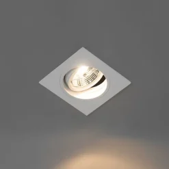 Vierkante inbouwspot wit verstelbaar - Chuck 70