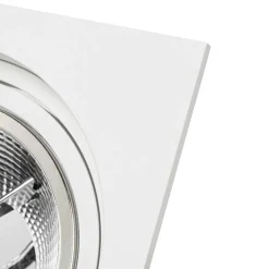 Vierkante inbouwspot wit verstelbaar - Chuck 111