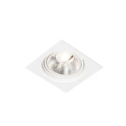 Vierkante inbouwspot wit verstelbaar - Chuck 111