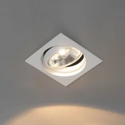 Vierkante inbouwspot wit verstelbaar - Chuck 111