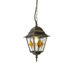 Vintage buiten hanglamp antiek goud - Antigua