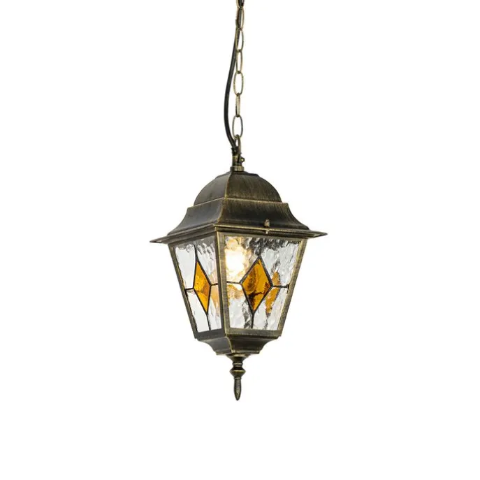 Vintage buiten hanglamp antiek goud - Antigua