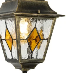 Vintage buiten hanglamp antiek goud - Antigua