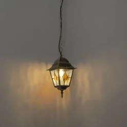Vintage buiten hanglamp antiek goud - Antigua