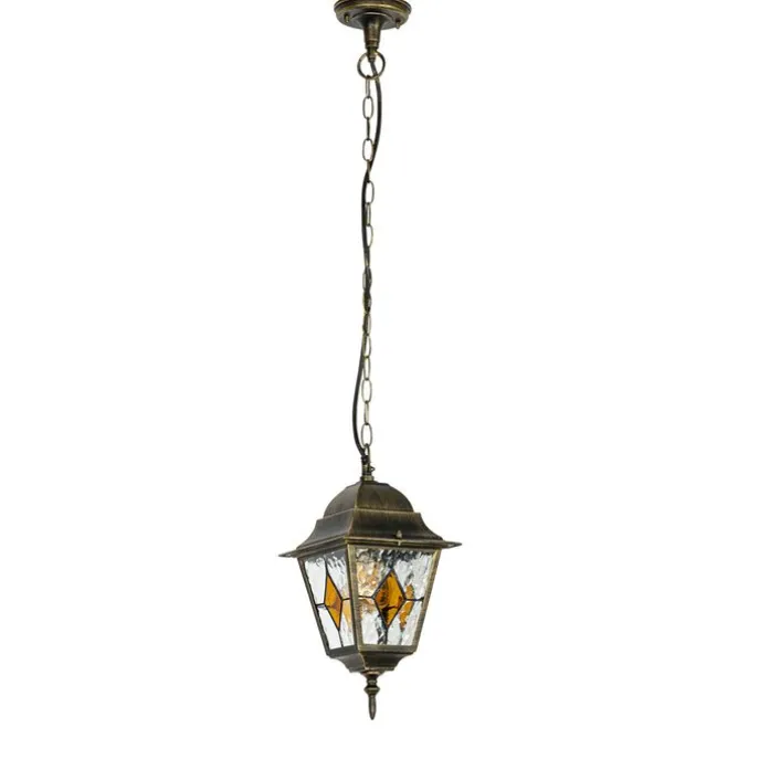 Vintage buiten hanglamp antiek goud - Antigua