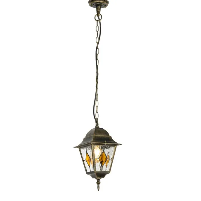 Vintage buiten hanglamp antiek goud - Antigua