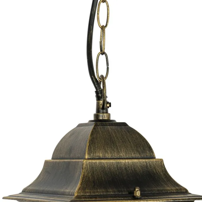 Vintage buiten hanglamp antiek goud - Antigua
