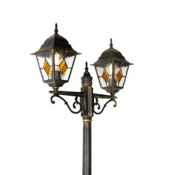 Vintage buiten lantaarn antiek goud 240 cm 2-lichts - Antigua