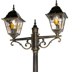 Vintage buiten lantaarn antiek goud 240 cm 2-lichts - Antigua