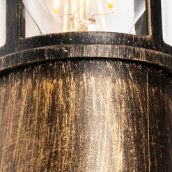 Vintage buiten wandlamp antiek goud IP54 - Kiki