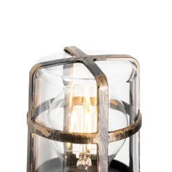 Vintage buiten wandlamp antiek goud IP54 - Kiki