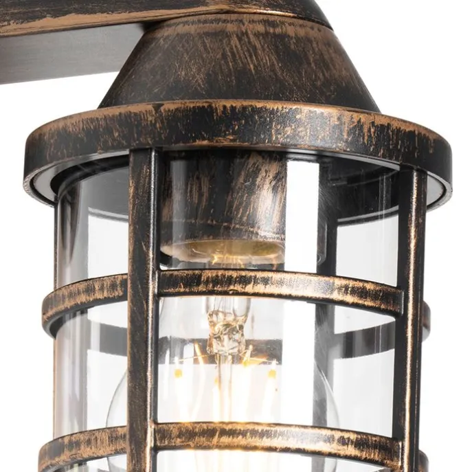 Vintage buiten wandlamp antiek goud IP54 - Joeri