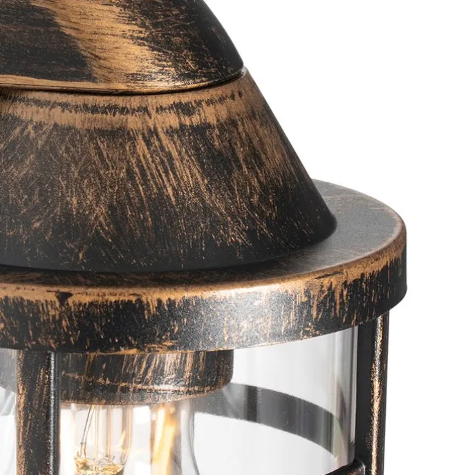 Vintage buiten wandlamp antiek goud IP54 - Joeri