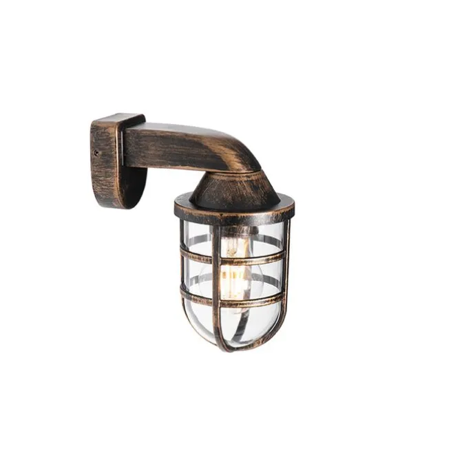 Vintage buiten wandlamp antiek goud IP54 - Joeri