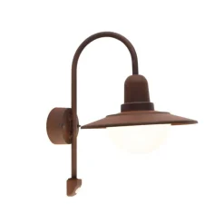 Vintage buiten wandlamp bruin IP44 bewegingssensor - Herman