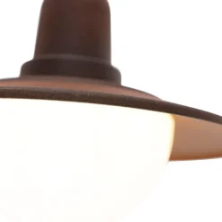 Vintage buiten wandlamp bruin IP44 bewegingssensor - Herman