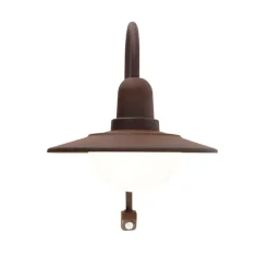 Vintage buiten wandlamp bruin IP44 bewegingssensor - Herman