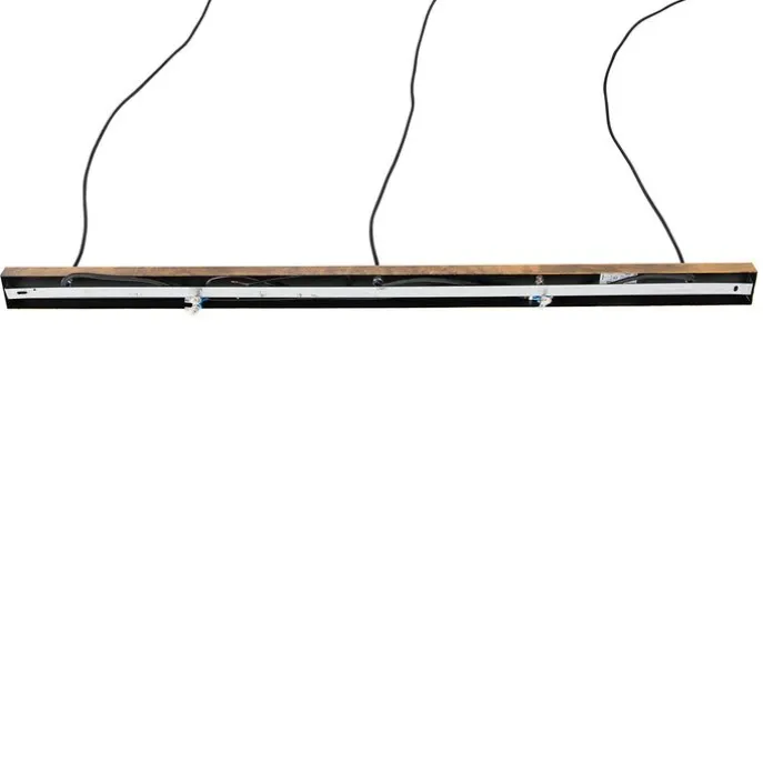 Vintage hanglamp antiek goud langwerpig 3-lichts - Linden